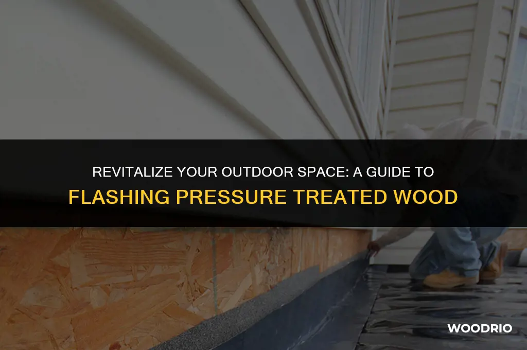 how to flash pressure treated wood