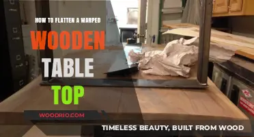 Fixing a Warped Wooden Table: Simple Steps to Flatten the Surface