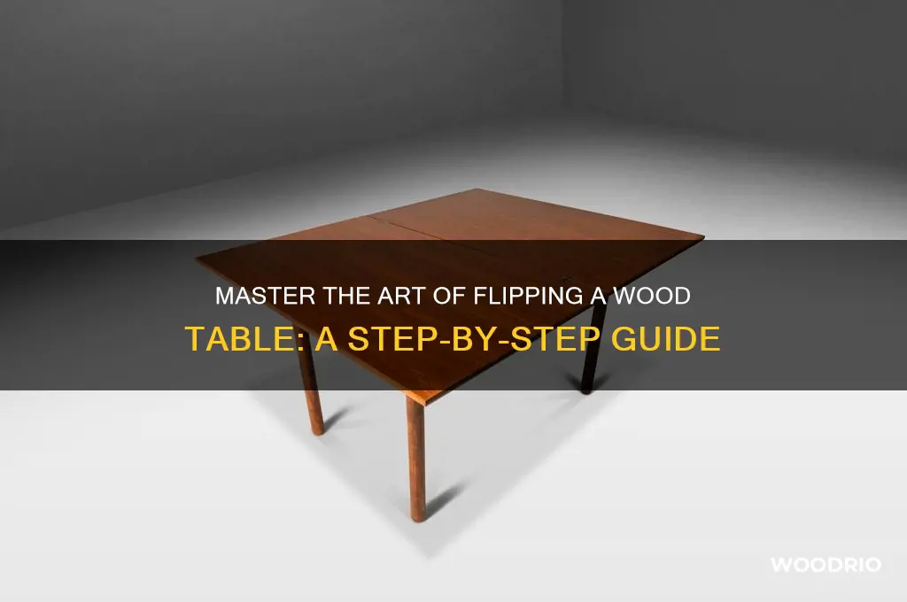 how to flip a wood table