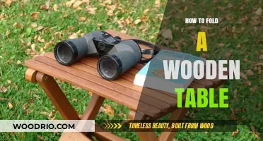 Mastering the Art of Folding Your Wooden Table: A Step-by-Step Guide