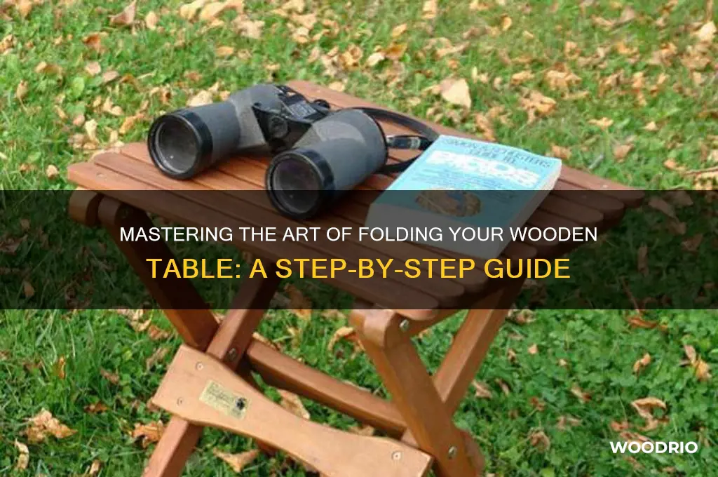 how to fold a wooden table