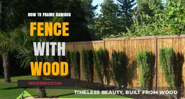 Crafting a Rustic Charm: Bamboo Fencing Framed with Wood
