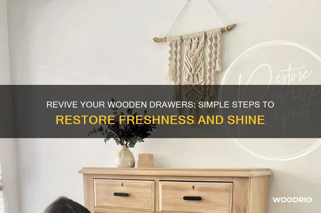 how to freshen old wooden drawers