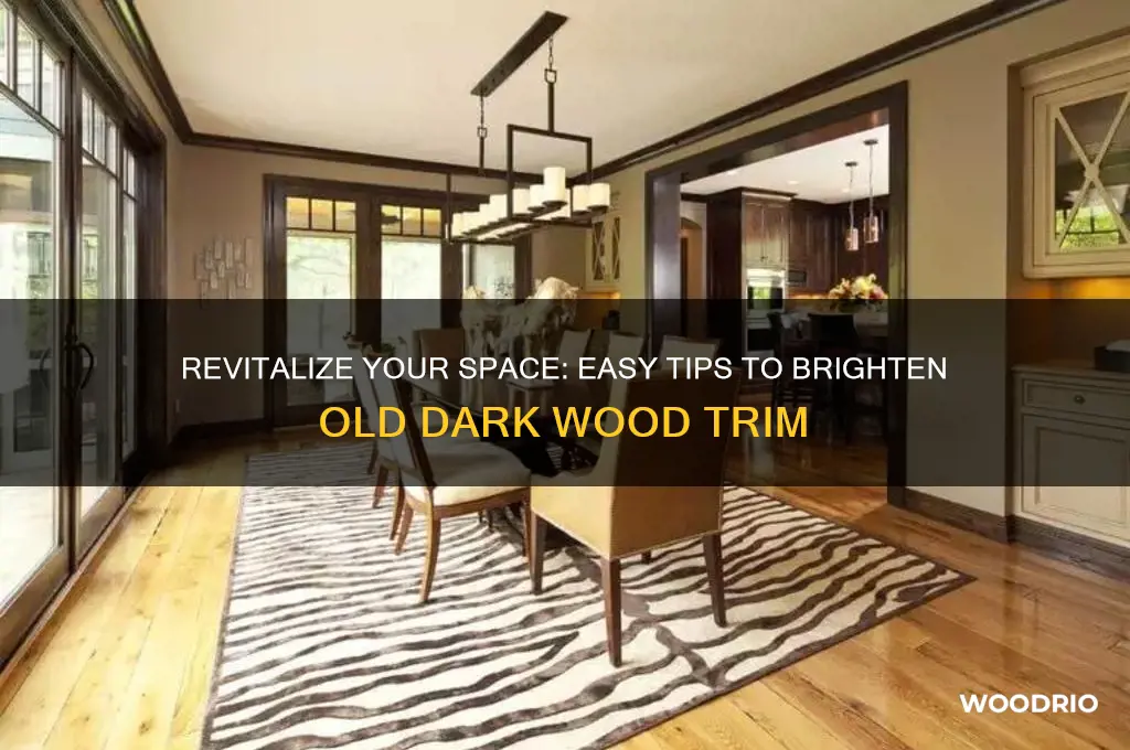 how to freshen up old dark wood trim