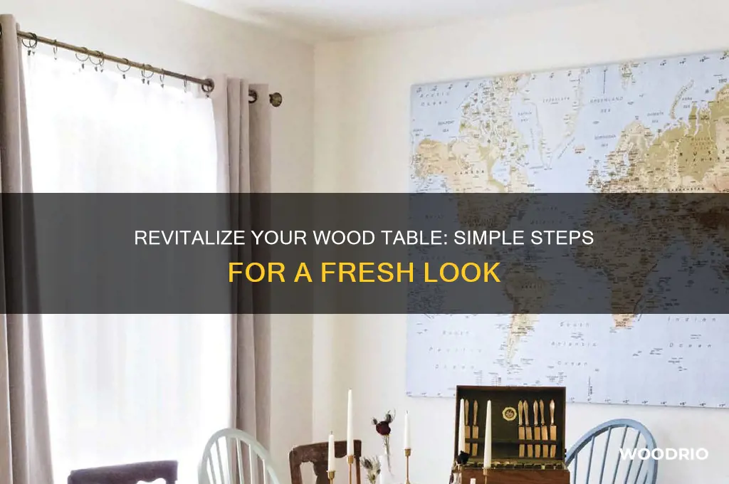 how to freshen up wood table
