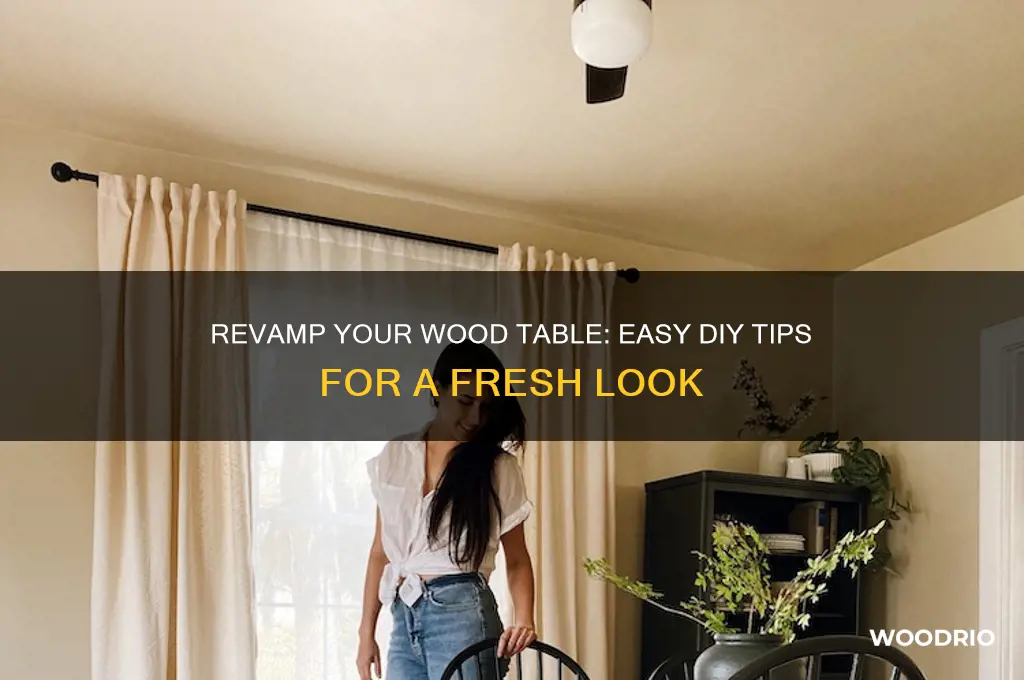 how to give a new look to wood table
