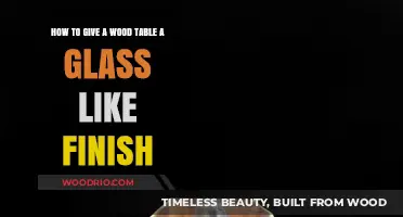 Achieve a Stunning Glass-Like Finish on Your Wood Table