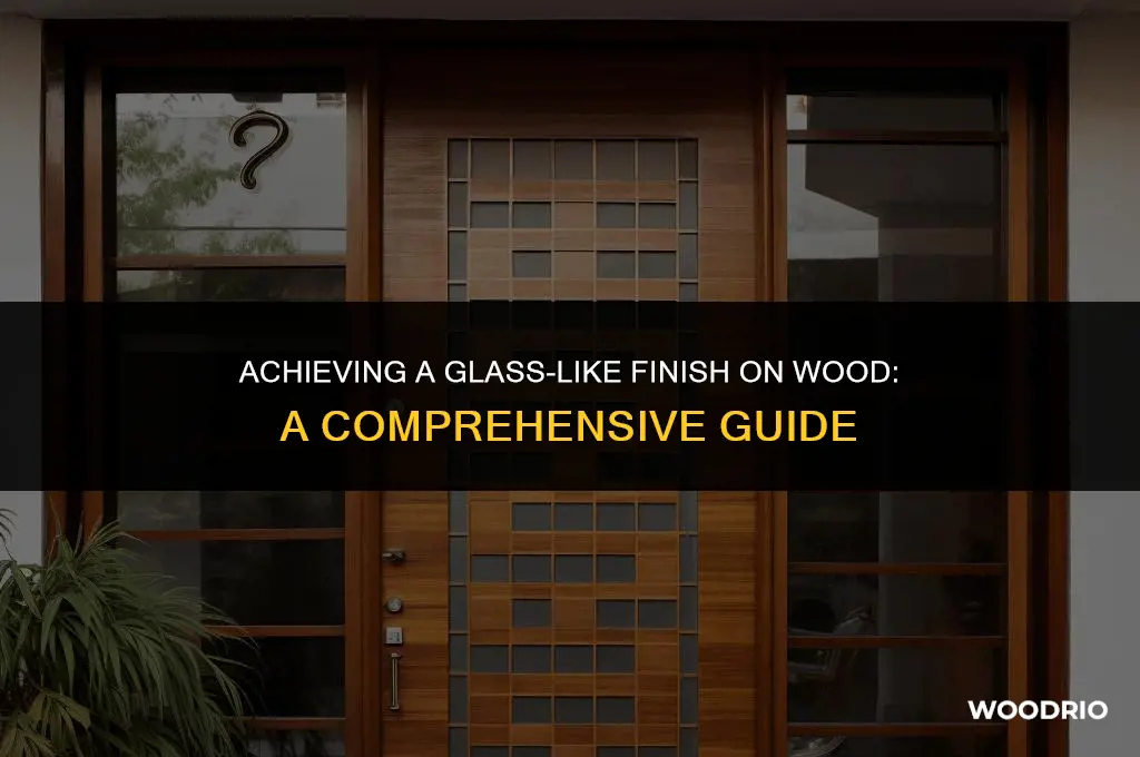 how to give wood a glass like finish