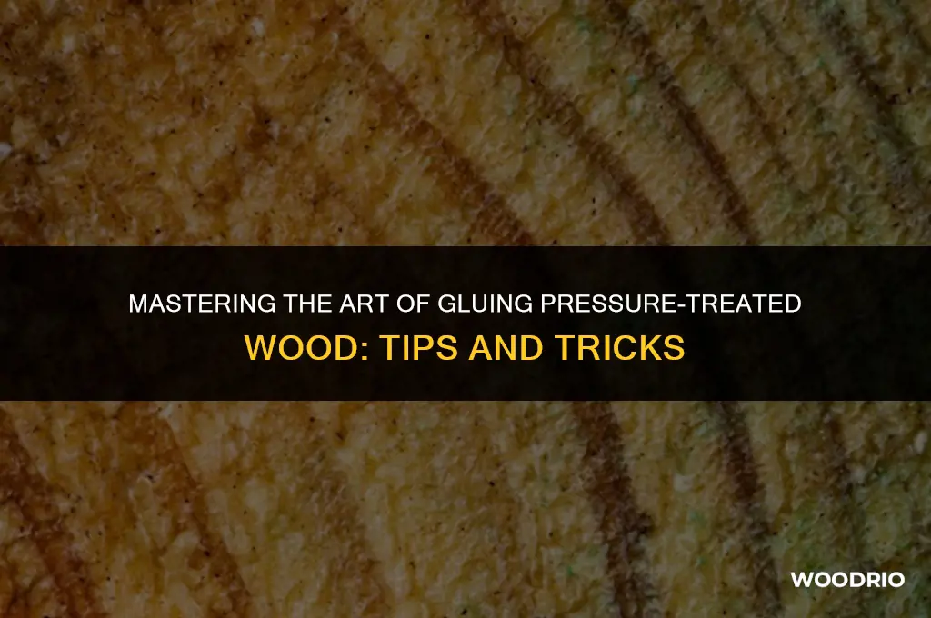 how to glue pressure treated wood