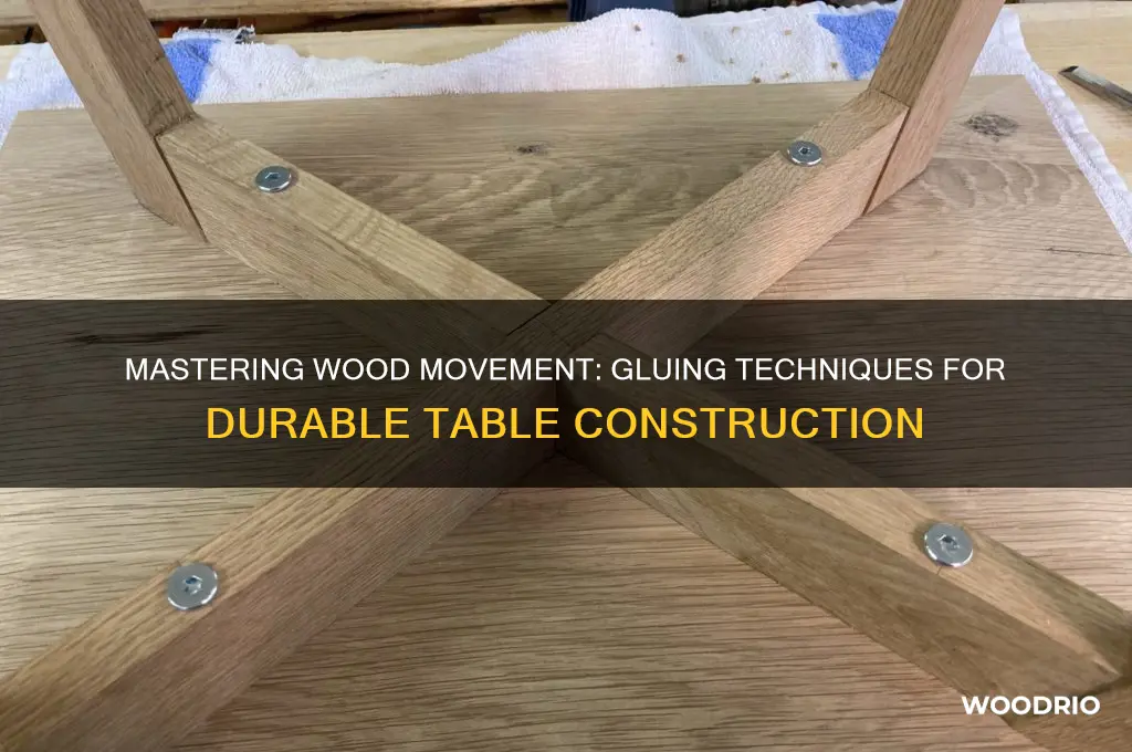 how to glue up tables to work with wood movement