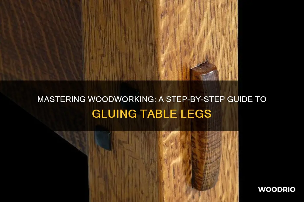 how to glue wood table legs