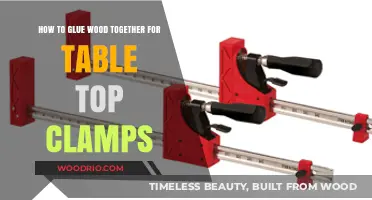 Mastering Wood Gluing: Tips for Secure Table Top Clamp Joints