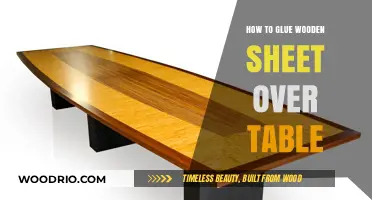 Easy DIY Guide: Gluing Wooden Sheets Over Tables for a Stunning Finish