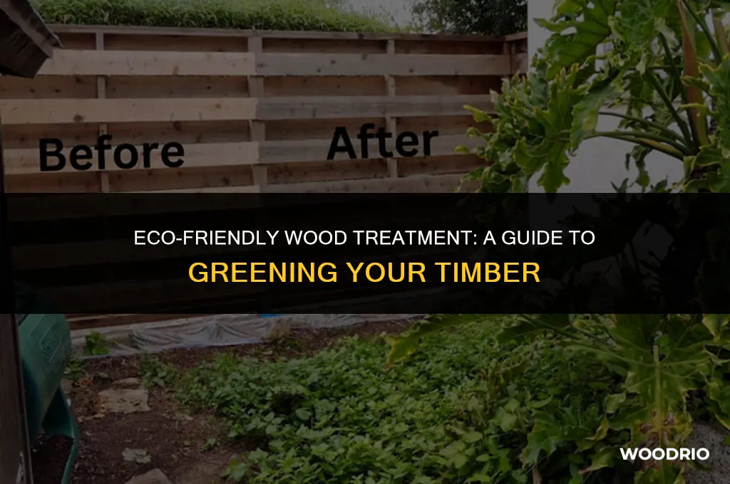 how to green treat wood