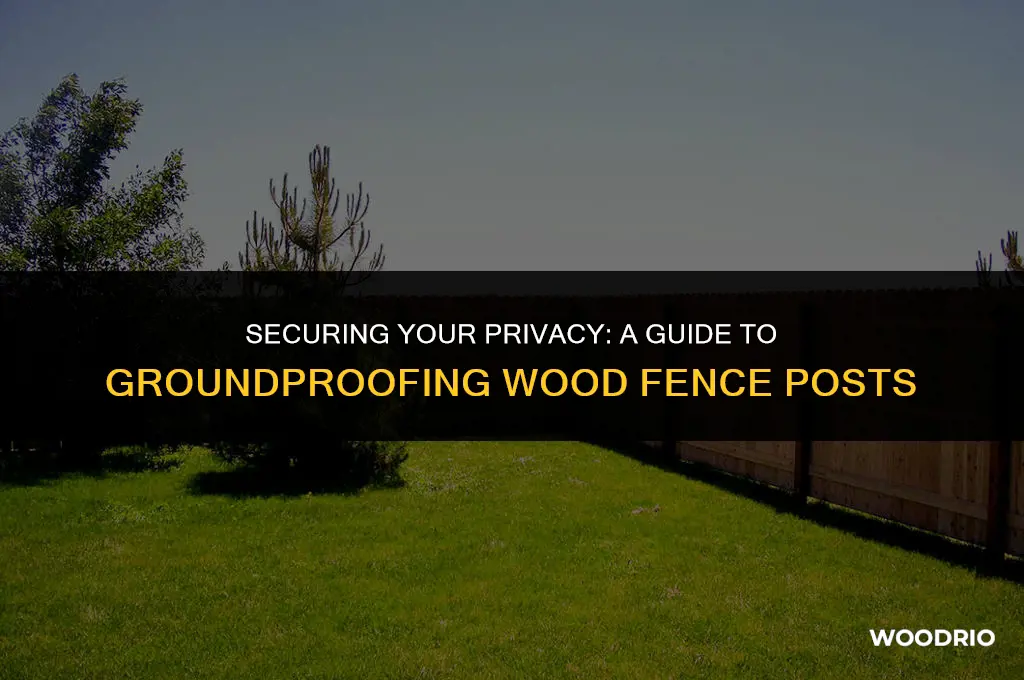 how to ground proof wood fence posts
