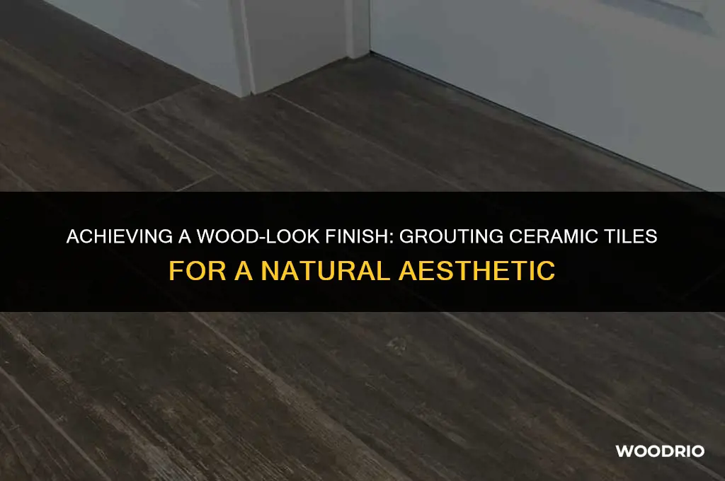 how to grout ceramic tile that looks like wood