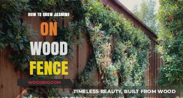 Fragrant Climb: Cultivating Jasmine on Your Wooden Fence