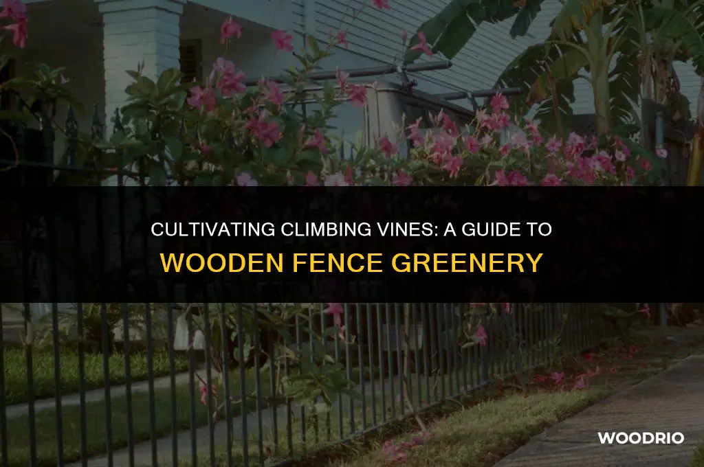 how to grow vine on wood fence