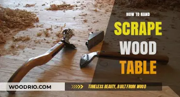 Master Hand Scraping: Crafting a Smooth Wood Table Surface