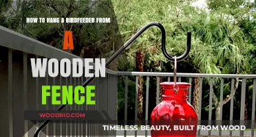 Easy Steps to Hang a Birdfeeder from a Wooden Fence