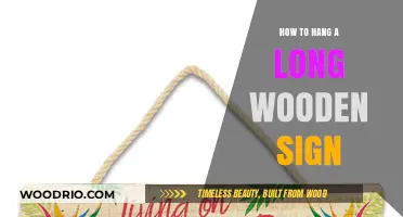Easy Steps to Hang Your Long Wooden Sign Perfectly