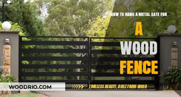 Sturdy and Stylish: Attaching a Metal Gate to Your Wooden Fence