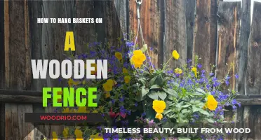 Easy Guide to Hanging Baskets on a Wooden Fence