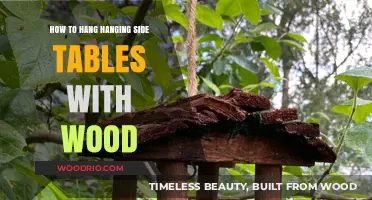 DIY Wood Hanging Side Tables: Easy Installation Guide for Stylish Spaces