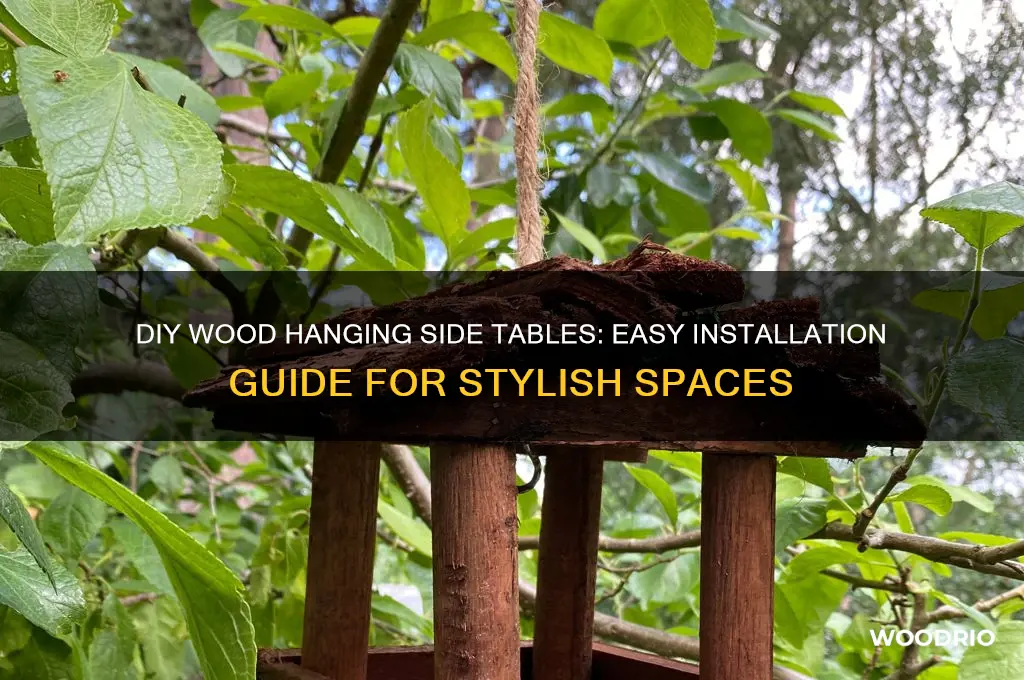 how to hang hanging side tables with wood