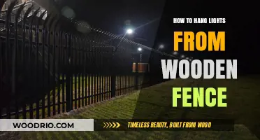 Illuminating Your Outdoor Space: A Guide to Hanging Lights on Wooden Fences
