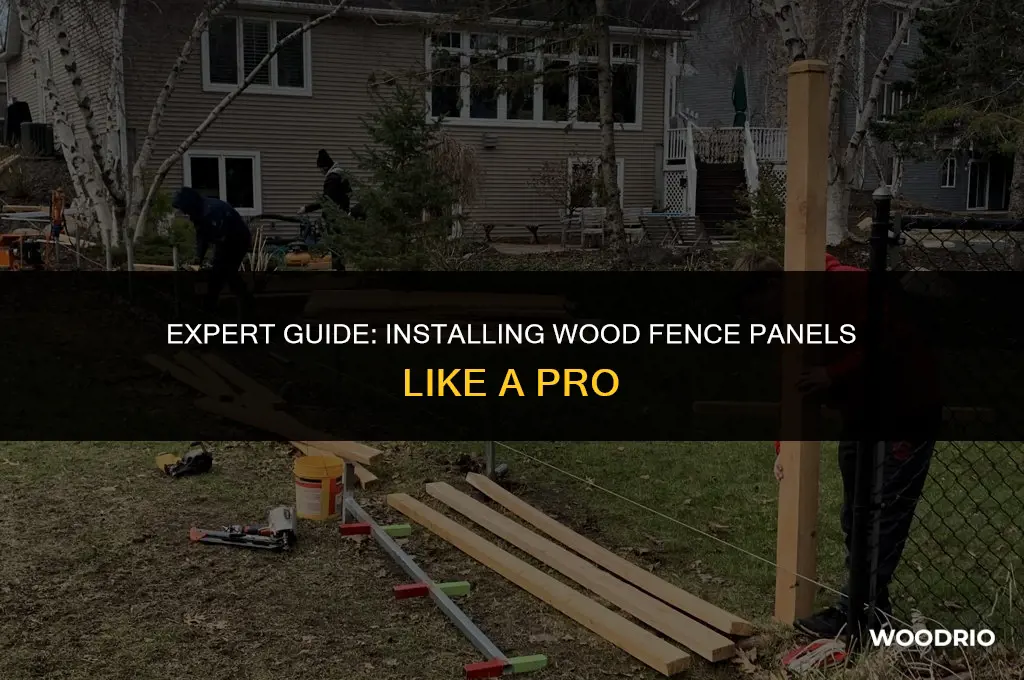 how to hang wood fence panels