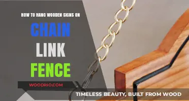 Easy Guide: Hanging Wooden Signs on Chain Link Fences