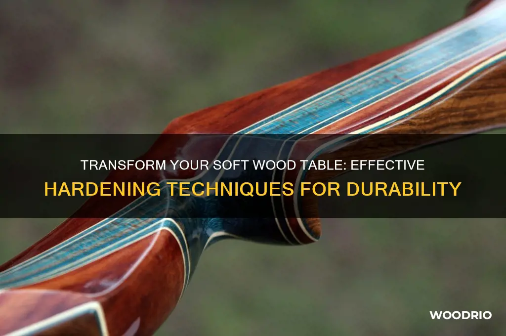 how to harden a soft wood table