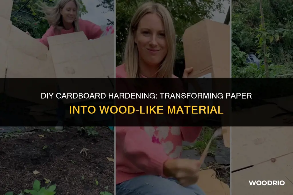 how to harden cardboard like wood