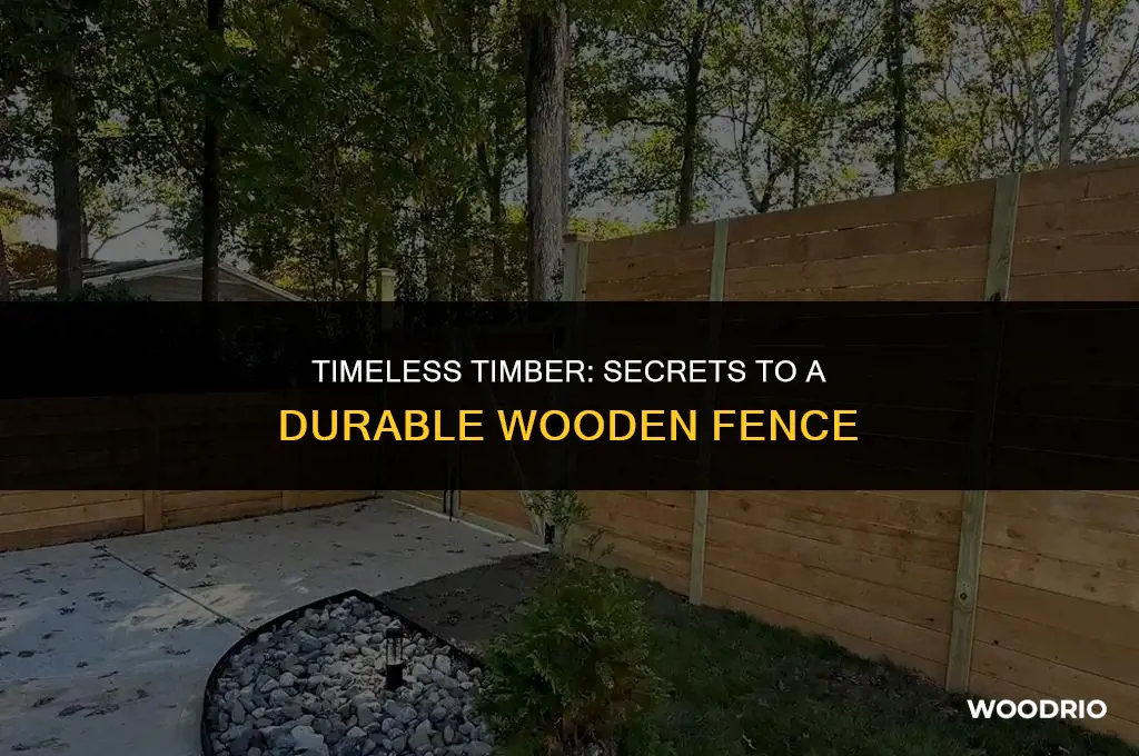 how to have a wooden fence last 20 years