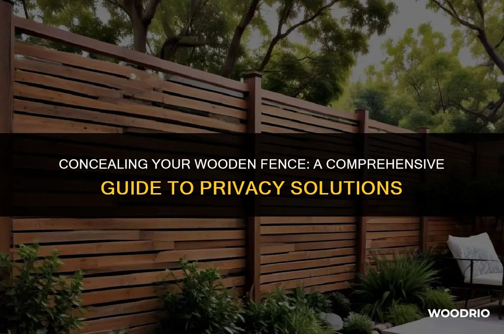 how to hid a wood fence