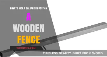 Concealing Galvanized Posts: A Guide for Wooden Fence Aesthetics
