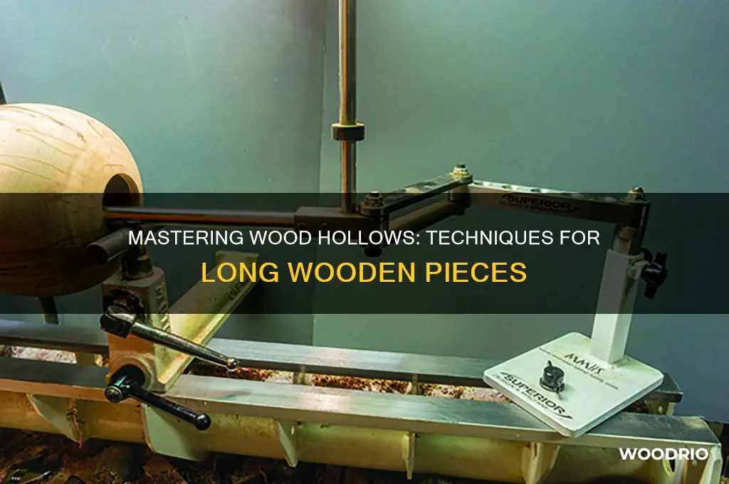 how to hollow out a long piece of wood