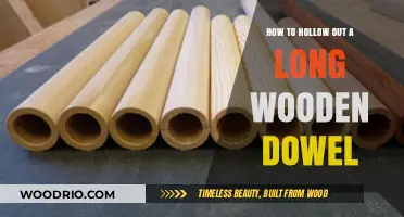 Mastering the Art of Hollowing Long Wooden Dowels: A Step-by-Step Guide