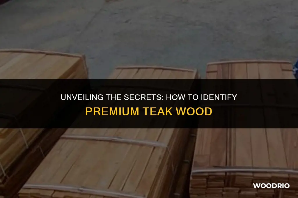 how to identify best teak wood