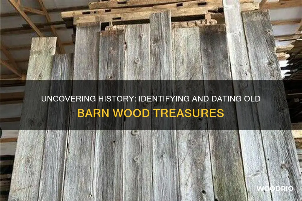 how to identify old wood found in a barn