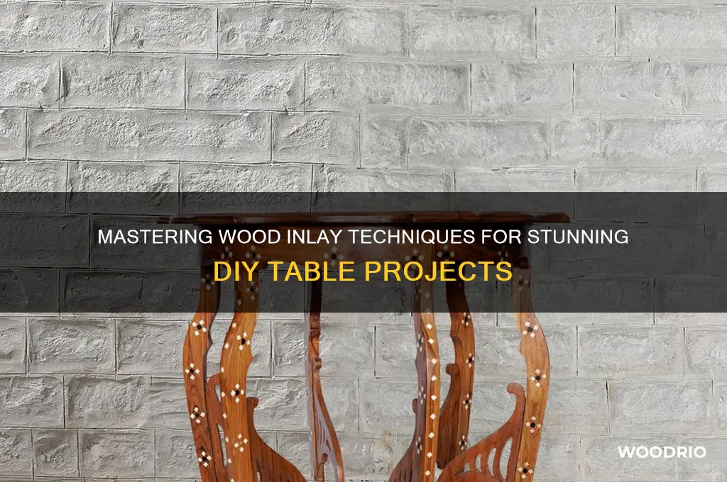 how to inlay wood table