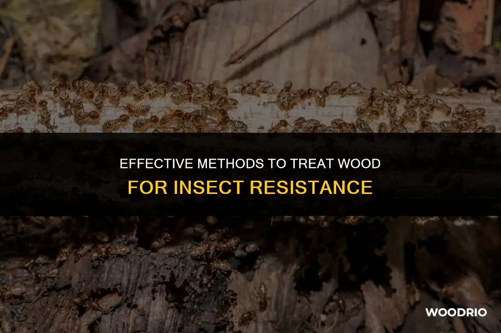 how to insect treated wood