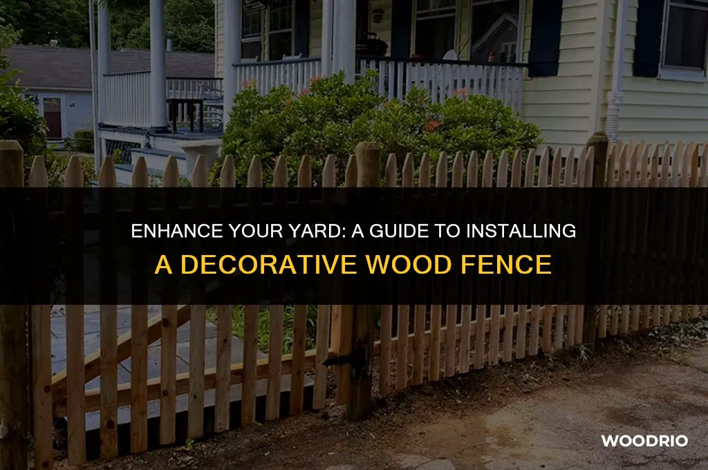 how to install a decorative wood fence