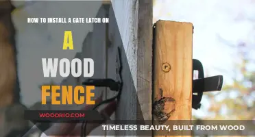 Secure Your Wooden Fence: A Step-by-Step Guide to Installing a Gate Latch