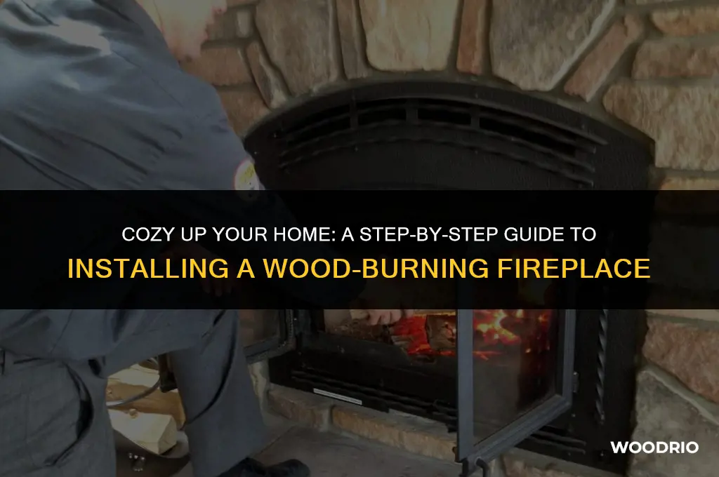 how to install a wood burning fireplace