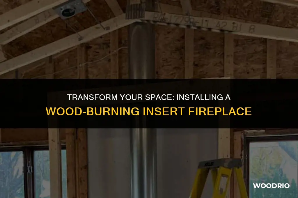 how to install a wood burning insert fireplace