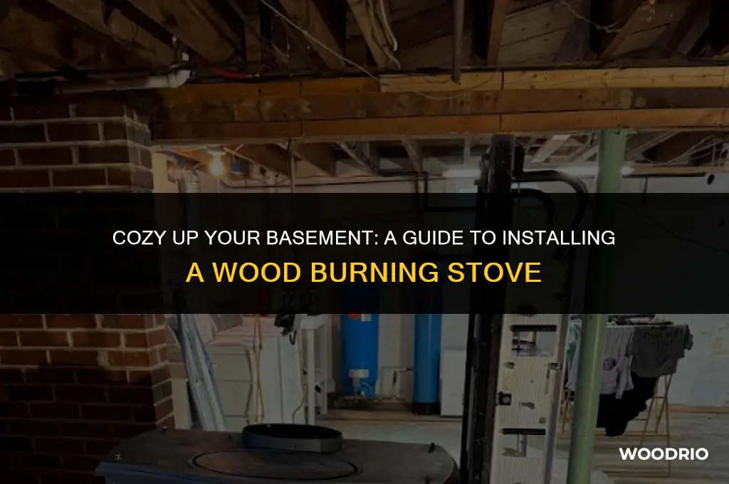 how to install a wood burning stove in a basement