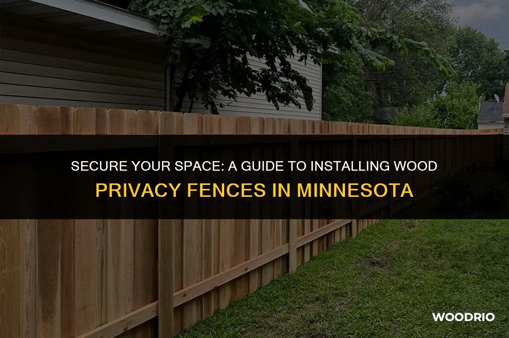 how to install a wood privacy fence in minnesota
