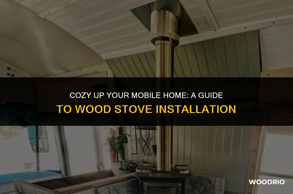how to install a wood stove in a mobile home